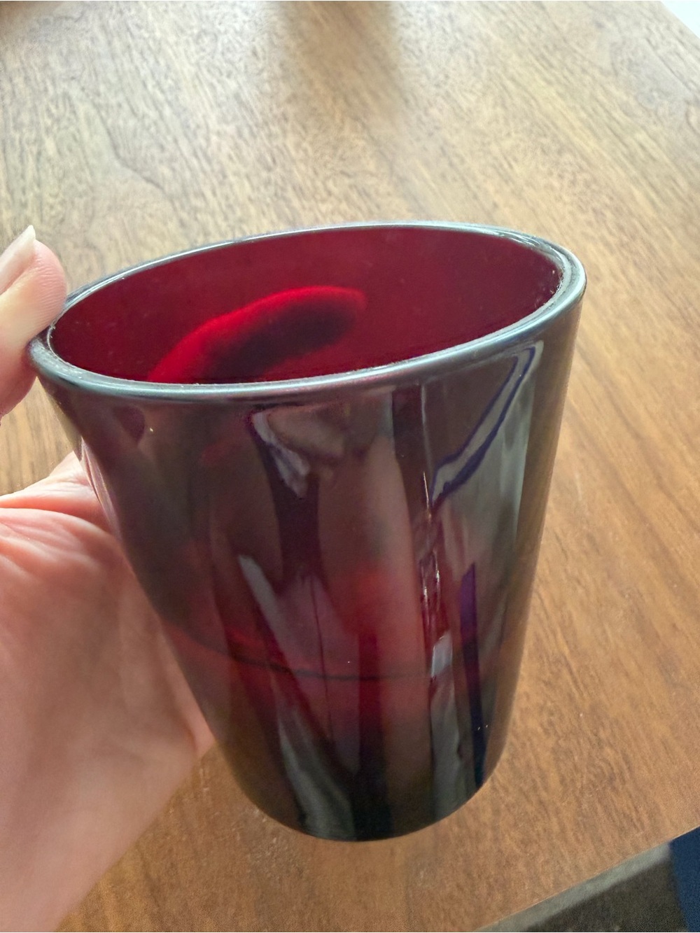 🗽❤️Ralph Lauren Home Deep Red Glass Candle